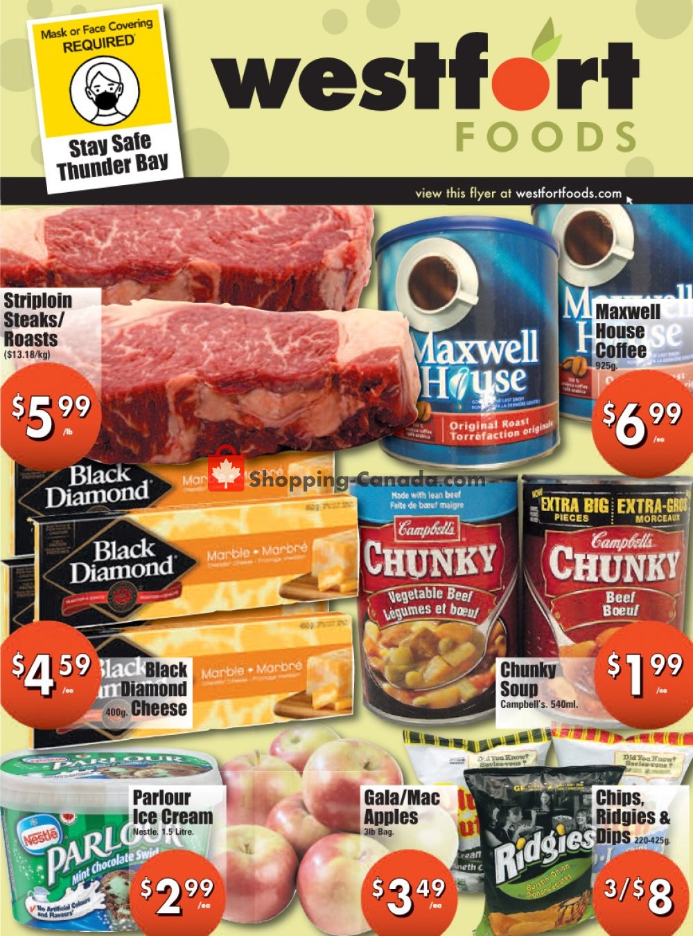 Westfort Foods flyer from Friday October 9, 2020 to Thursday October 15, 2020 - page 1