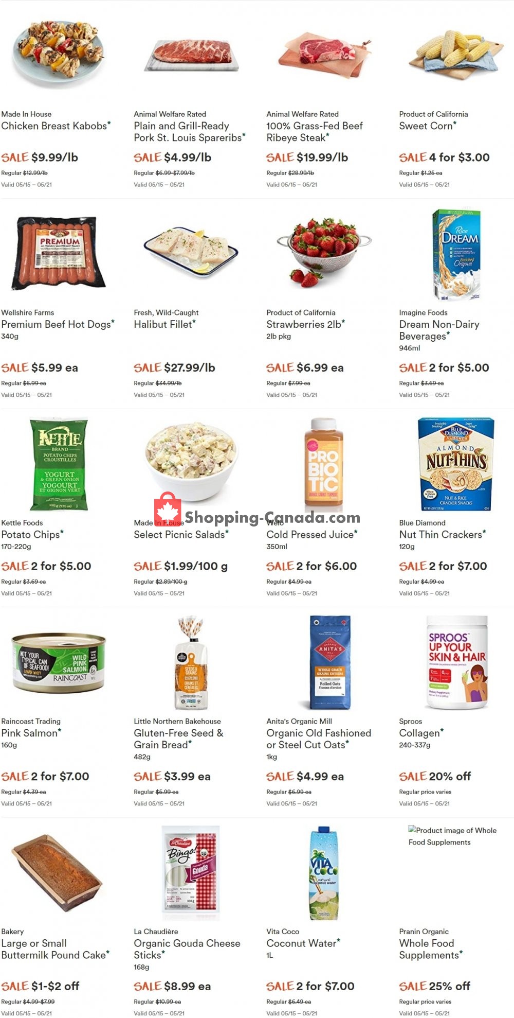 Whole Foods Market flyer from Thursday May 16, 2019 to Wednesday May 22, 2019 - page 1