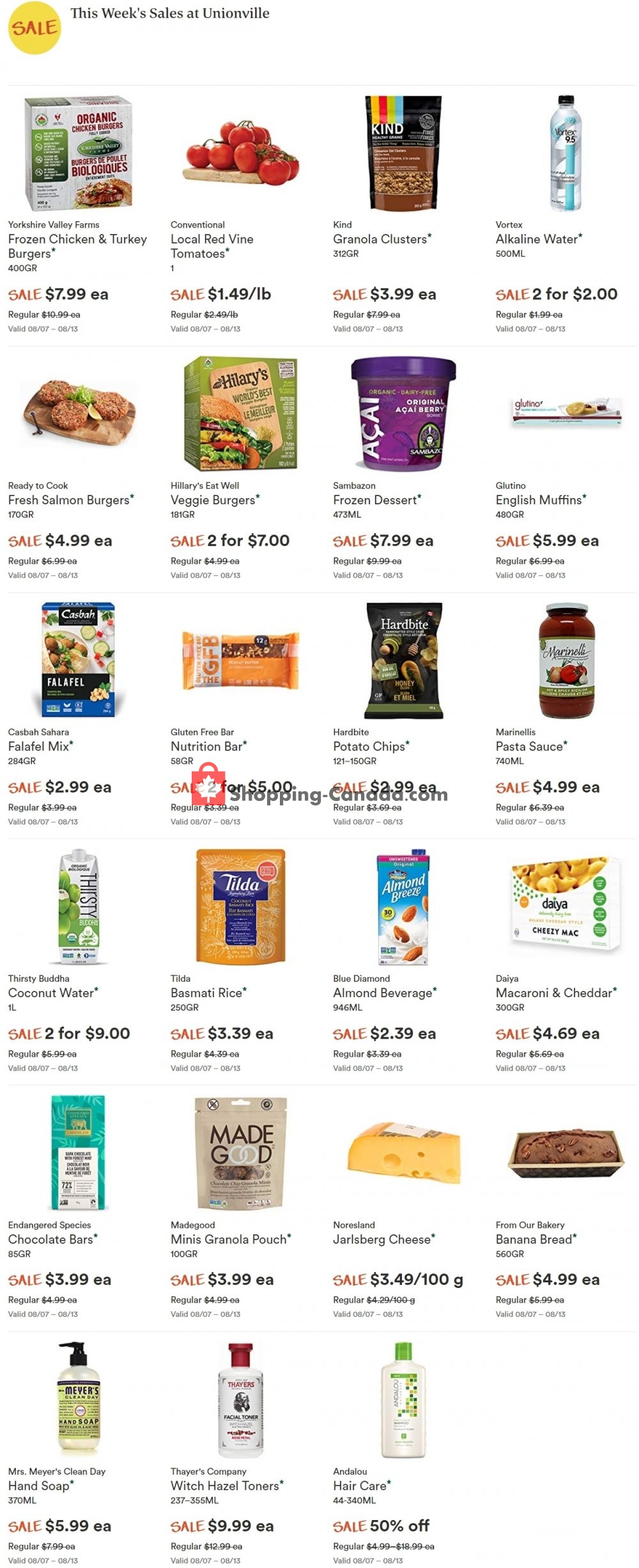 Whole Foods Market flyer from Thursday August 8, 2019 to Wednesday August 14, 2019 - page 1