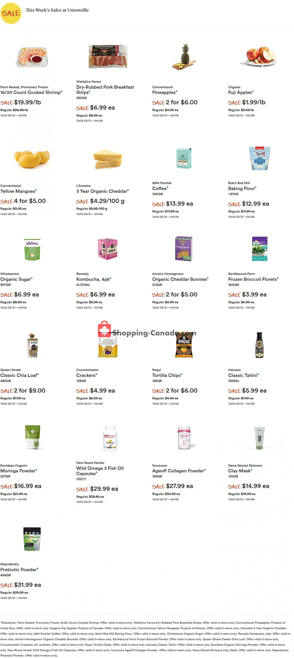 Whole Foods Market flyer from Wednesday March 31, 2021 to Tuesday April 6, 2021 - page 1