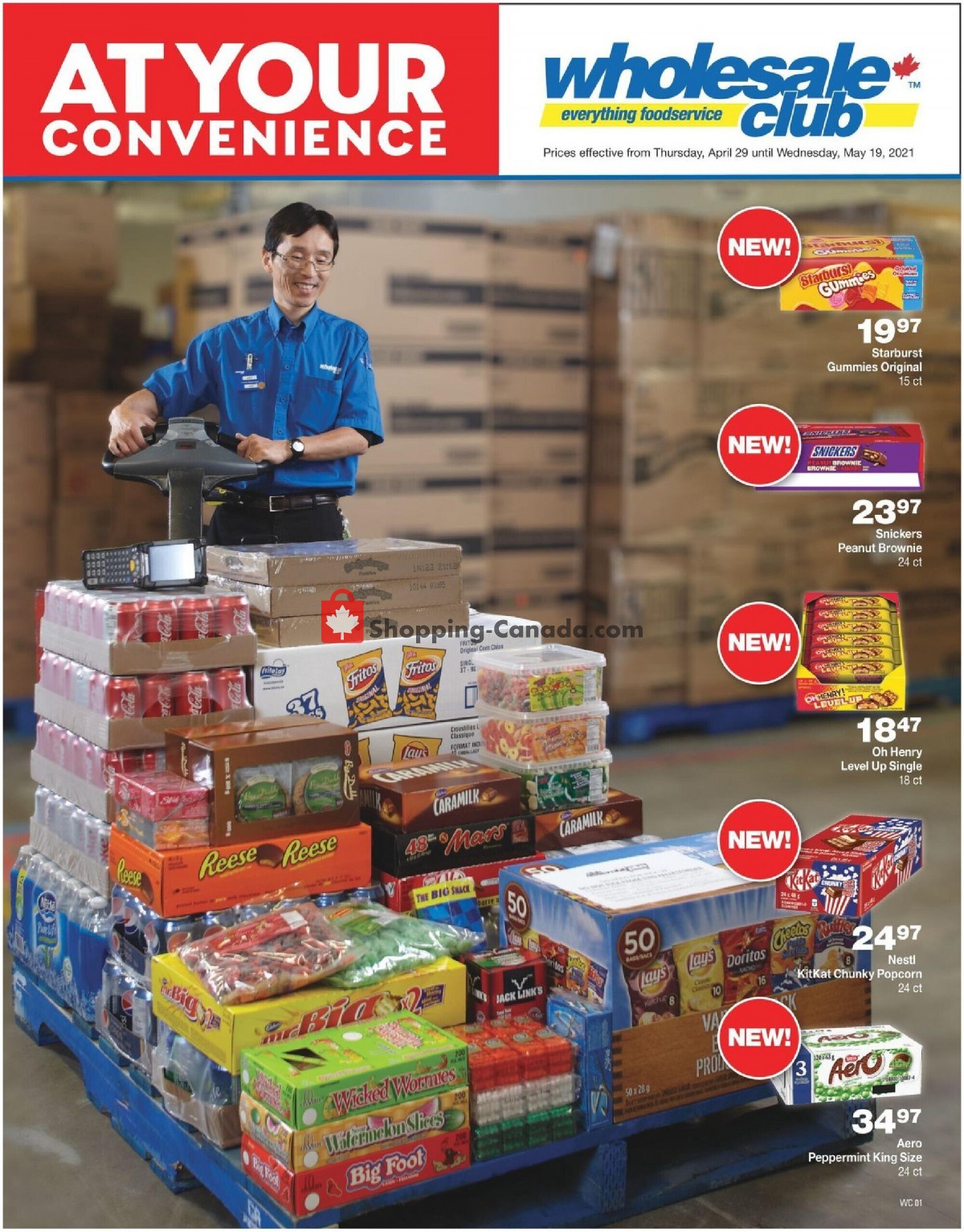 Wholesale Club flyer from Thursday April 29, 2021 to Wednesday May 19, 2021 - page 1
