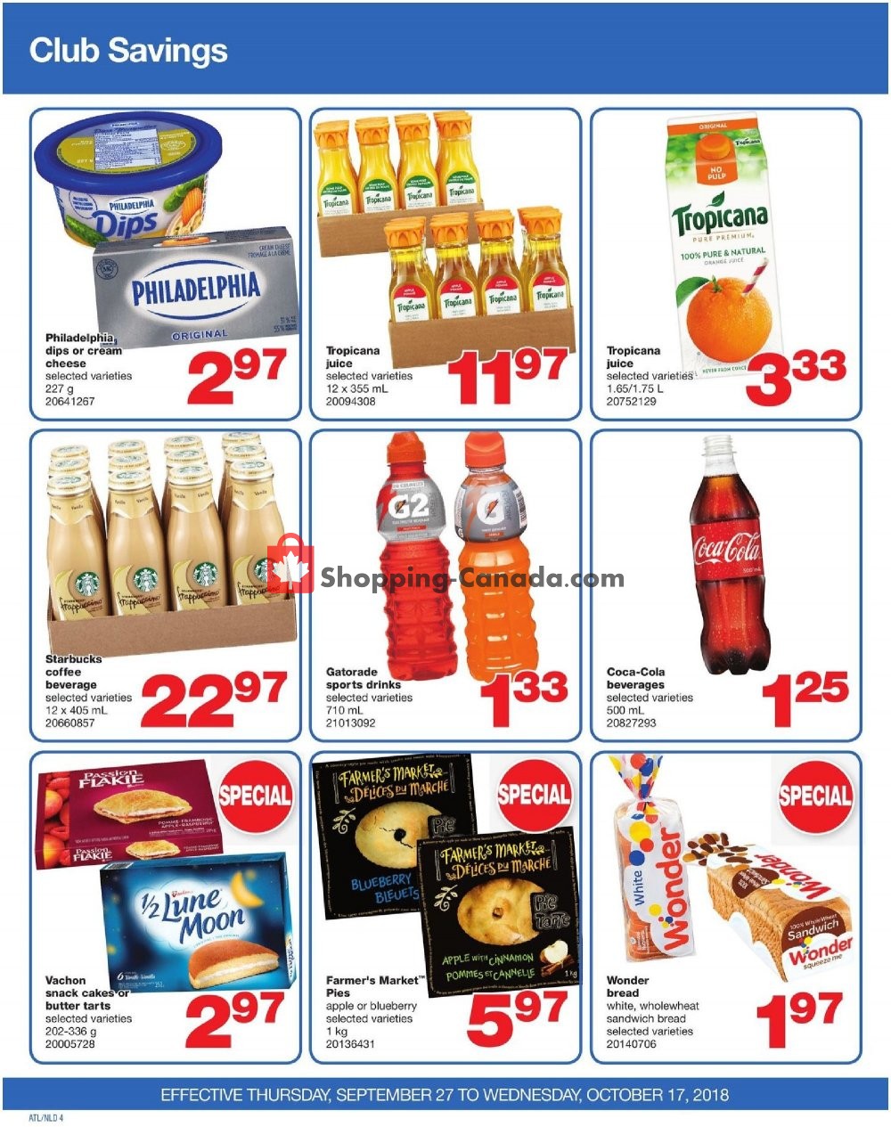 Wholesale Club flyer from Thursday September 27, 2018 to Wednesday October 17, 2018 - page 4