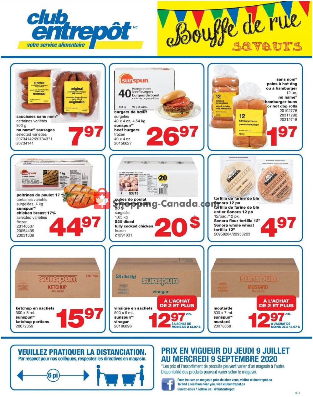Wholesale Club flyer from Thursday July 9, 2020 to Wednesday September 9, 2020 - page 1