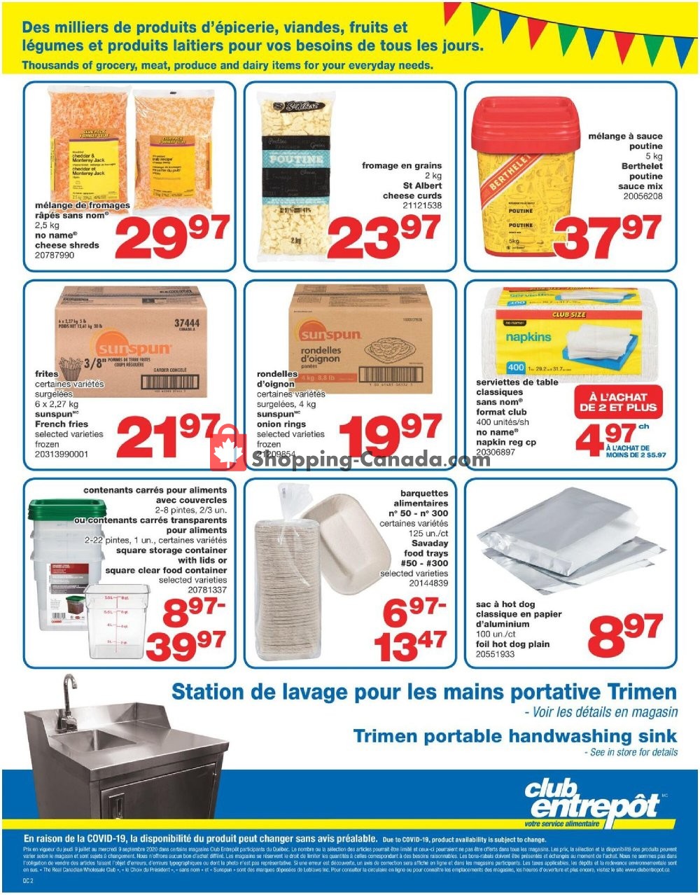 Wholesale Club flyer from Thursday July 9, 2020 to Wednesday September 9, 2020 - page 2