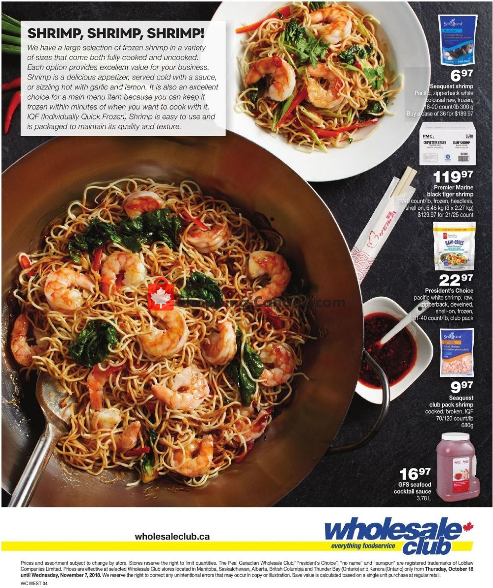 Wholesale Club flyer from Thursday October 18, 2018 to Wednesday November 7, 2018 - page 4