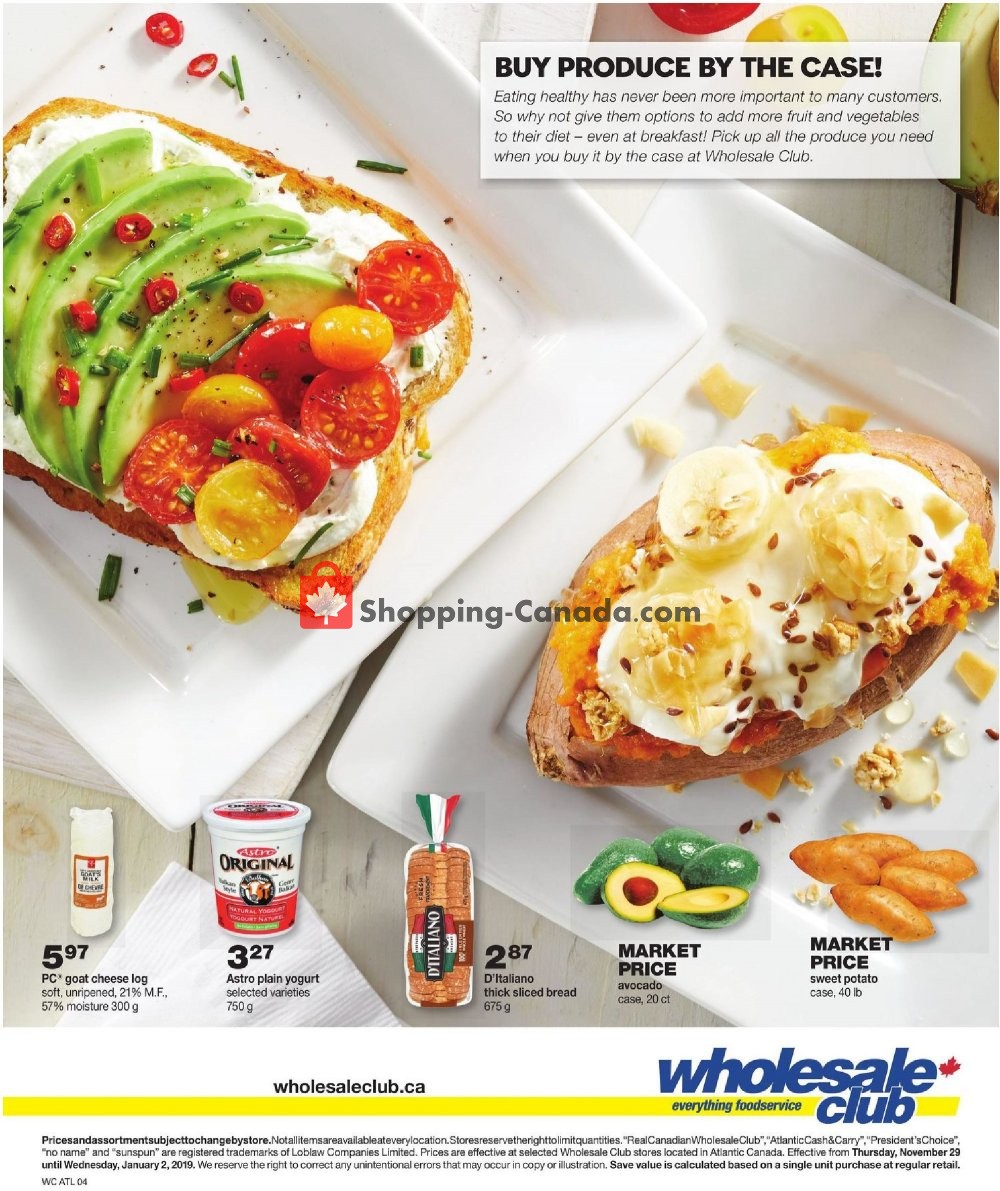 Wholesale Club flyer from Thursday November 29, 2018 to Wednesday January 2, 2019 - page 4