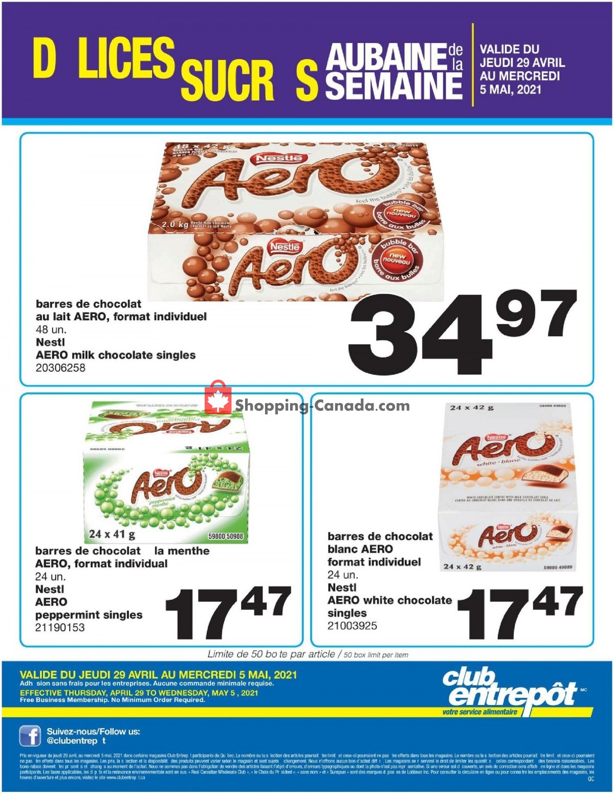 Wholesale Club flyer from Thursday April 29, 2021 to Wednesday May 5, 2021 - page 1