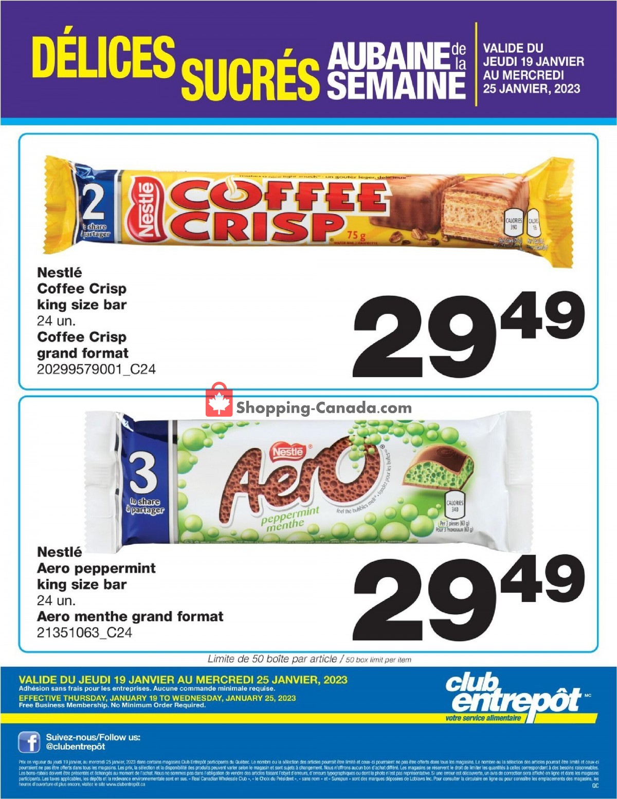 Wholesale Club flyer from Thursday January 19, 2023 to Wednesday January 25, 2023 - page 1