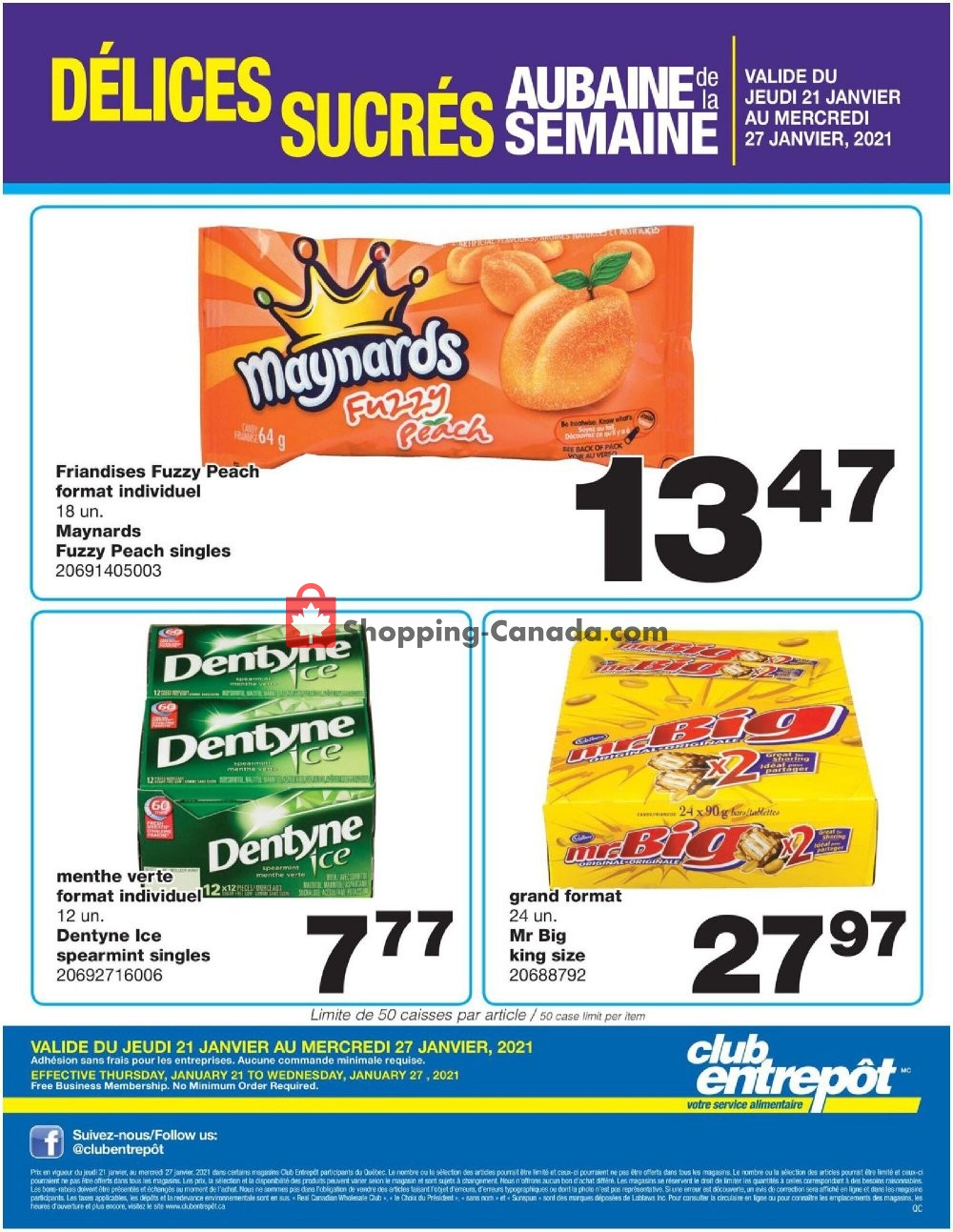 Wholesale Club flyer from Thursday January 21, 2021 to Wednesday January 27, 2021 - page 1