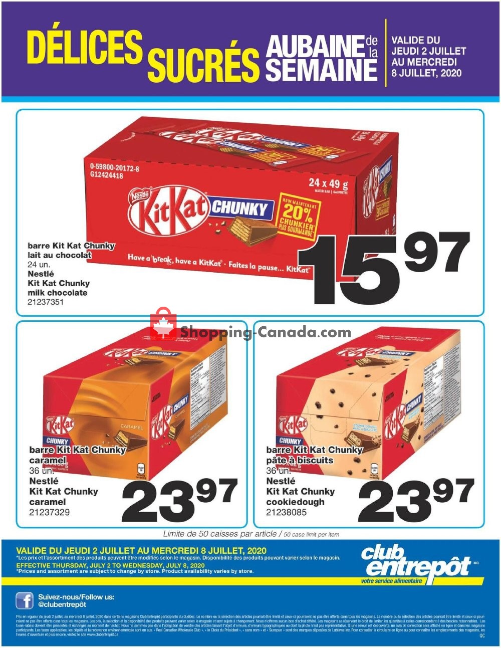 Wholesale Club flyer from Thursday July 2, 2020 to Wednesday July 8, 2020 - page 1