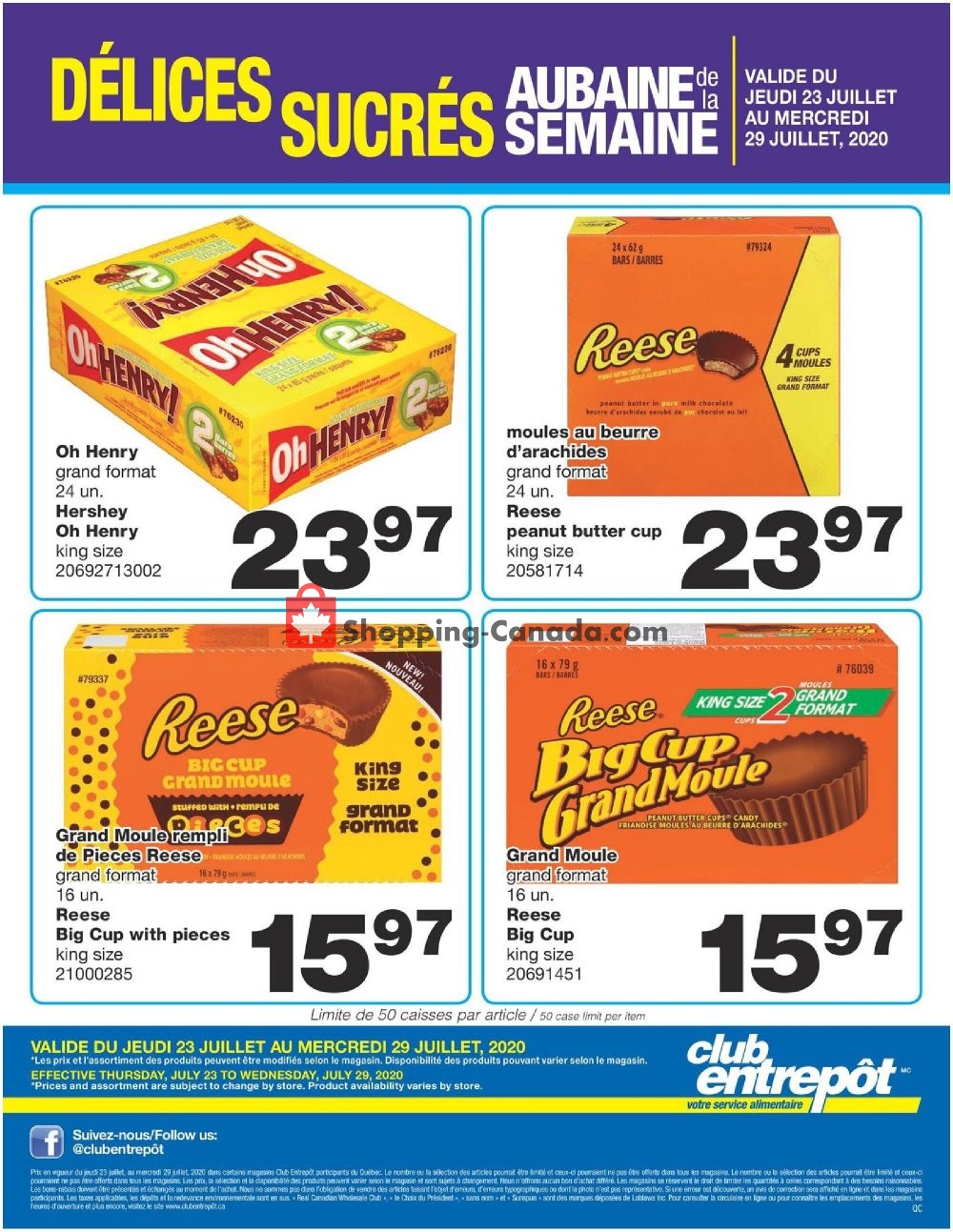 Wholesale Club flyer from Thursday July 23, 2020 to Wednesday July 29, 2020 - page 1