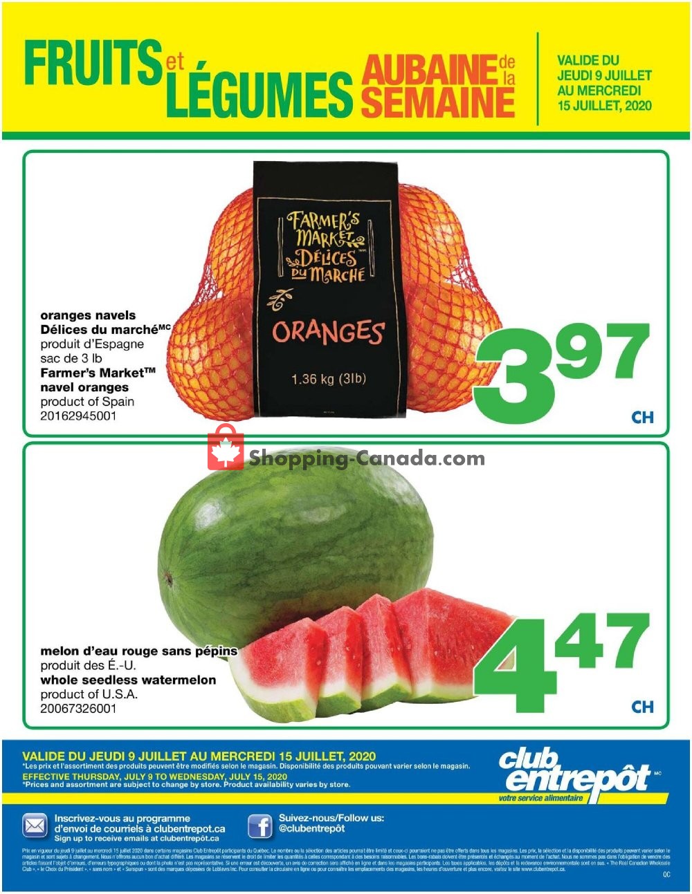 Wholesale Club flyer from Thursday July 9, 2020 to Wednesday July 15, 2020 - page 2