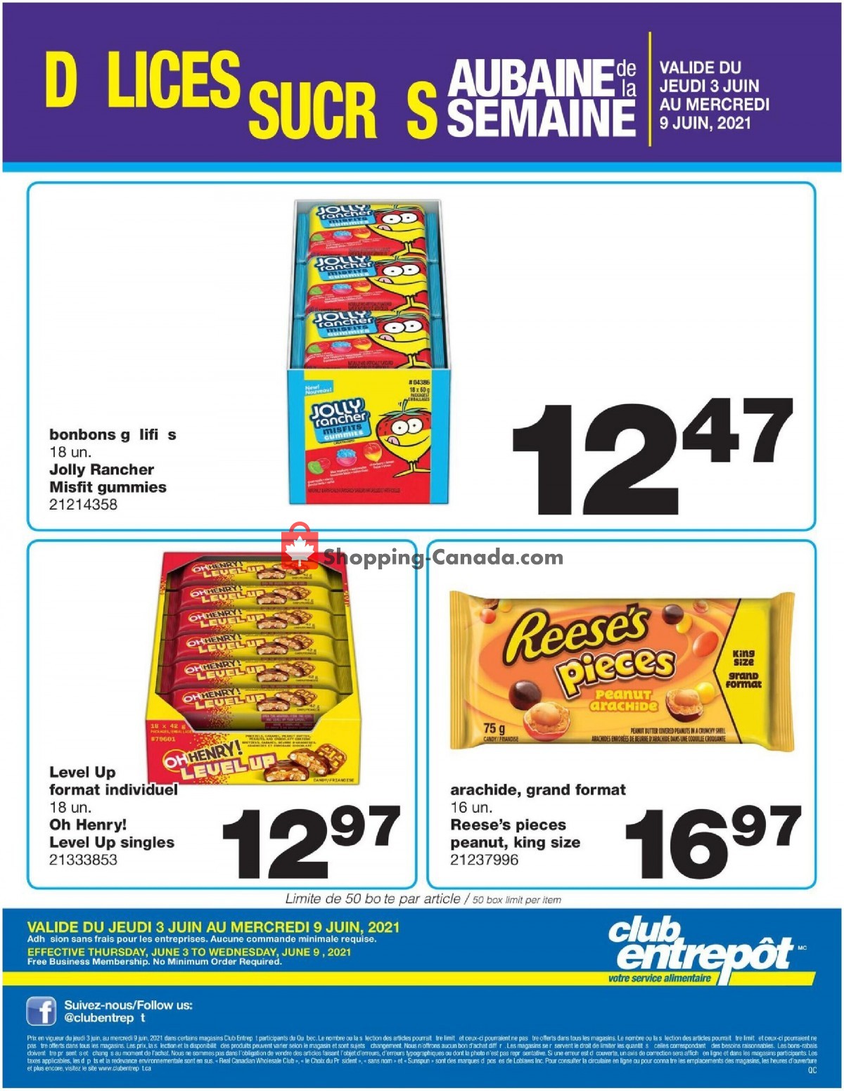 Wholesale Club flyer from Thursday June 3, 2021 to Wednesday June 9, 2021 - page 1
