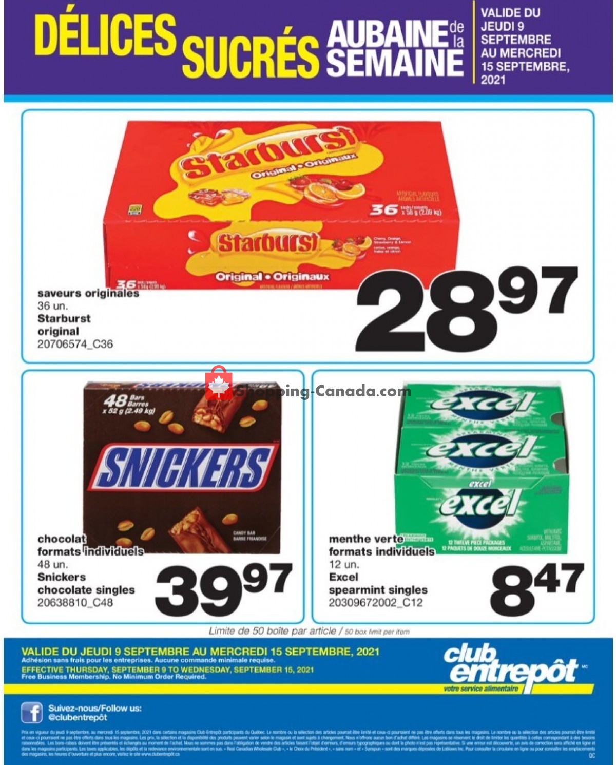Wholesale Club flyer from Thursday September 9, 2021 to Wednesday September 15, 2021 - page 1