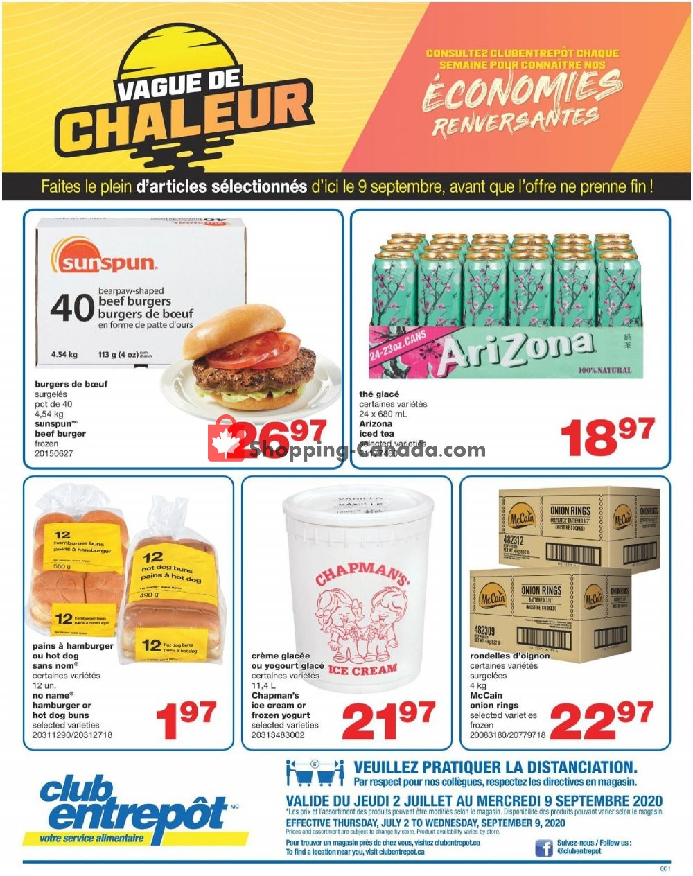 Wholesale Club flyer from Thursday July 2, 2020 to Wednesday September 9, 2020 - page 1