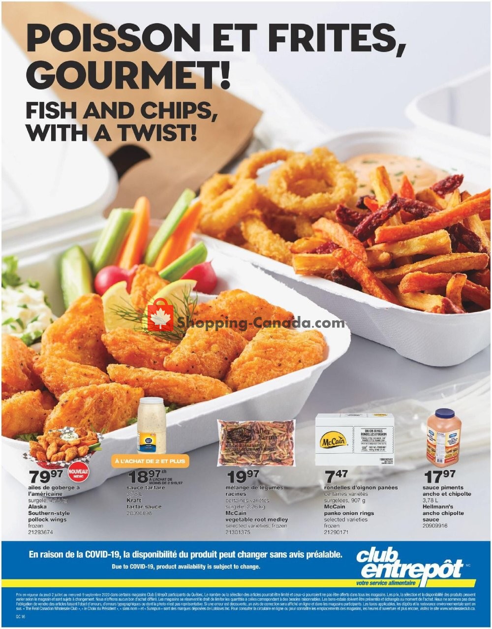 Wholesale Club flyer from Thursday July 2, 2020 to Wednesday September 9, 2020 - page 16