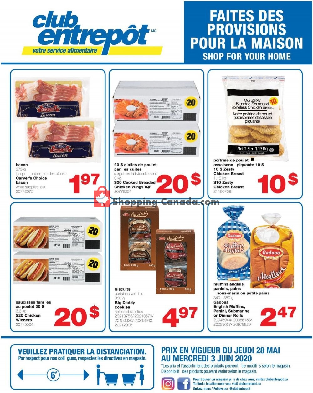 Wholesale Club flyer from Thursday May 28, 2020 to Wednesday June 3, 2020 - page 1