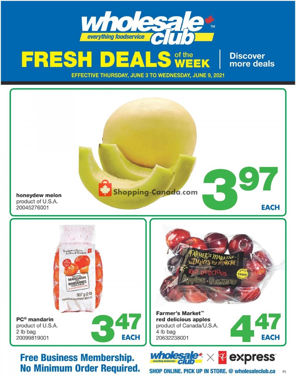 Wholesale Club flyer from Thursday June 3, 2021 to Wednesday June 9, 2021 - page 1
