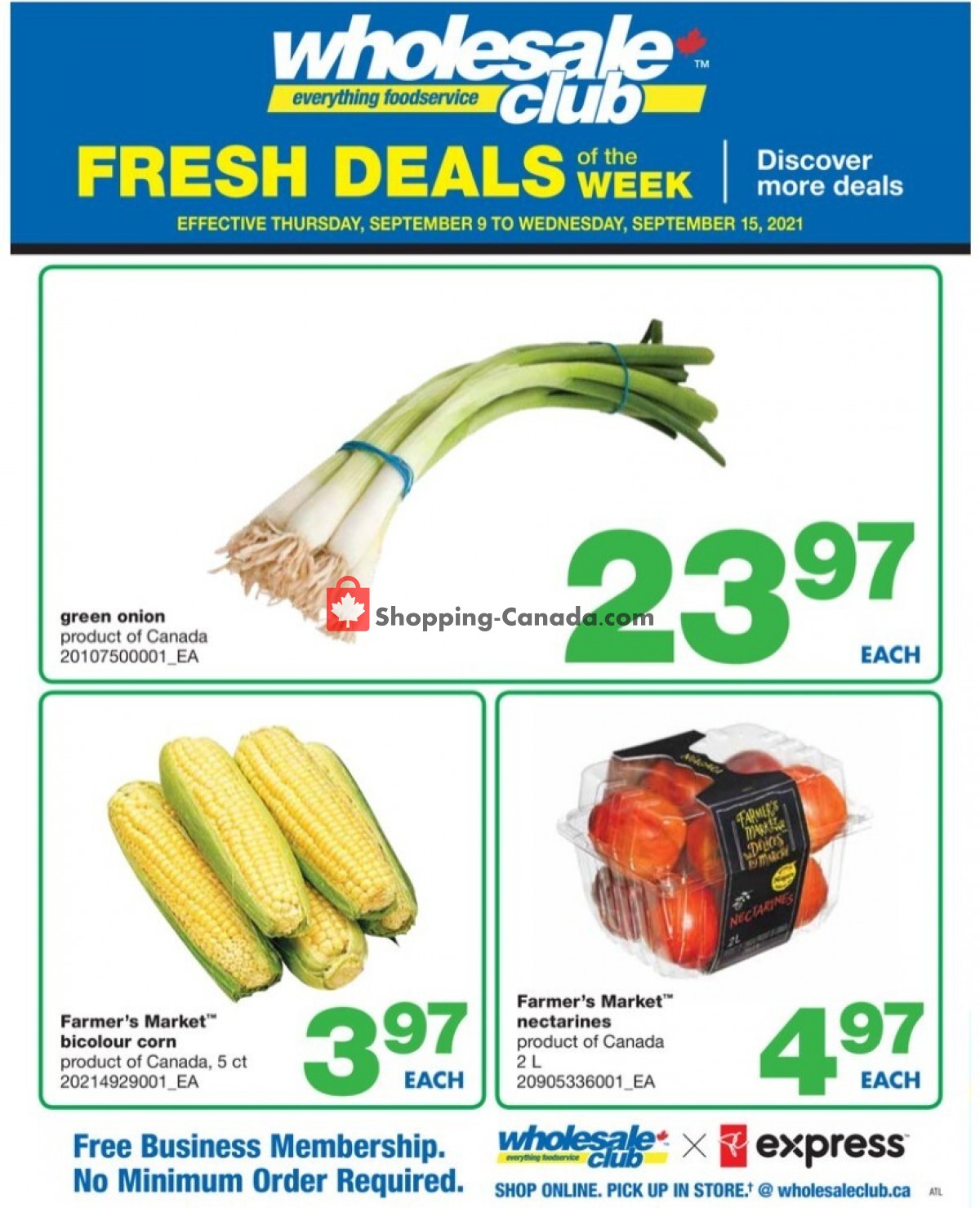 Wholesale Club flyer from Thursday September 9, 2021 to Wednesday September 15, 2021 - page 1