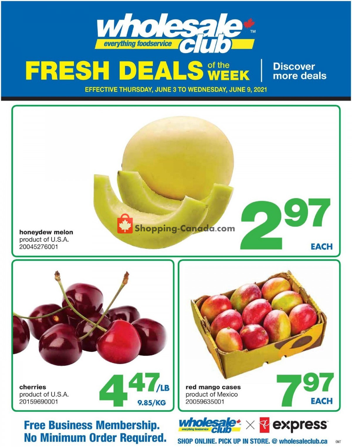 Wholesale Club flyer from Thursday June 3, 2021 to Wednesday June 9, 2021 - page 1