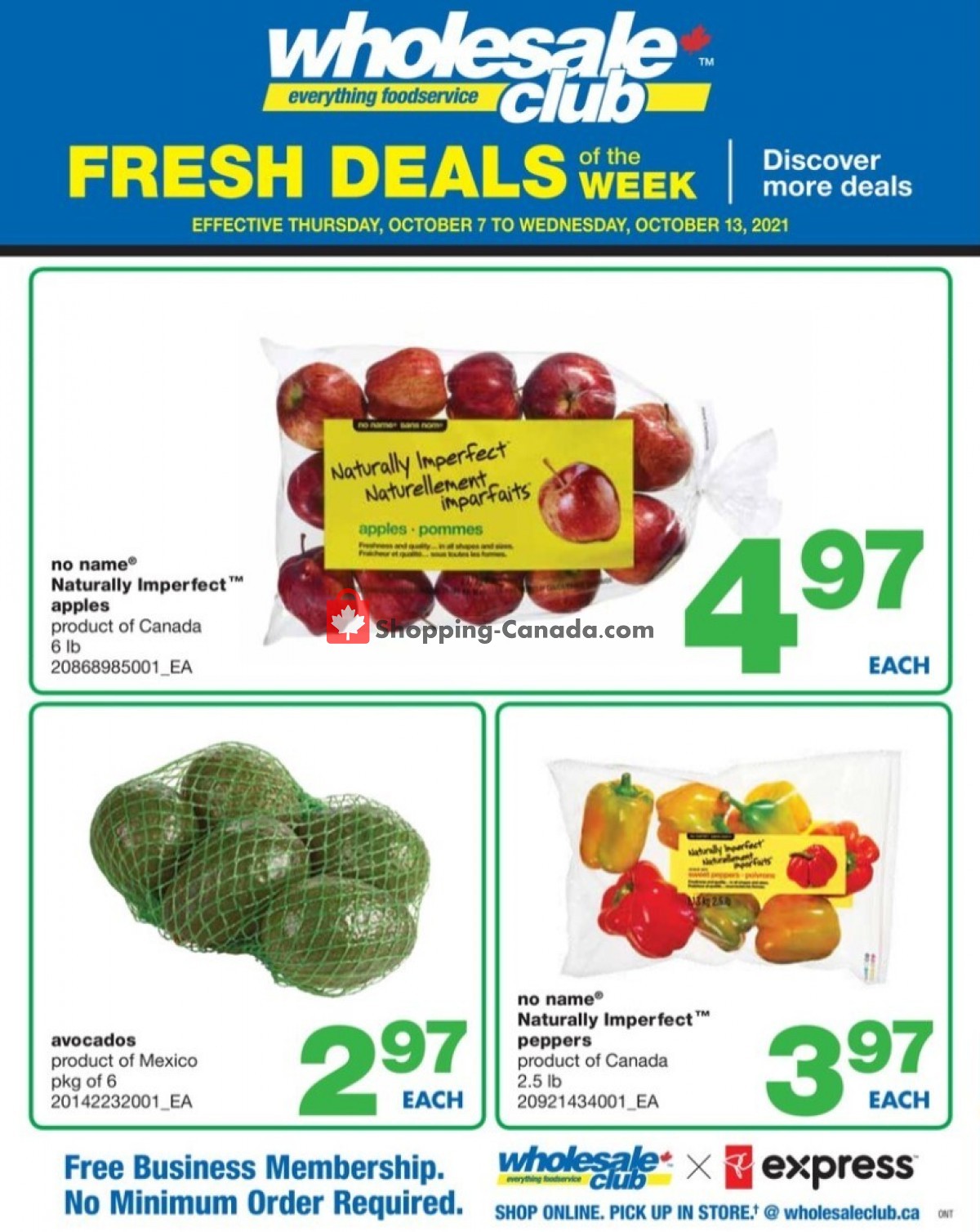 Wholesale Club flyer from Thursday October 7, 2021 to Wednesday October 13, 2021 - page 1