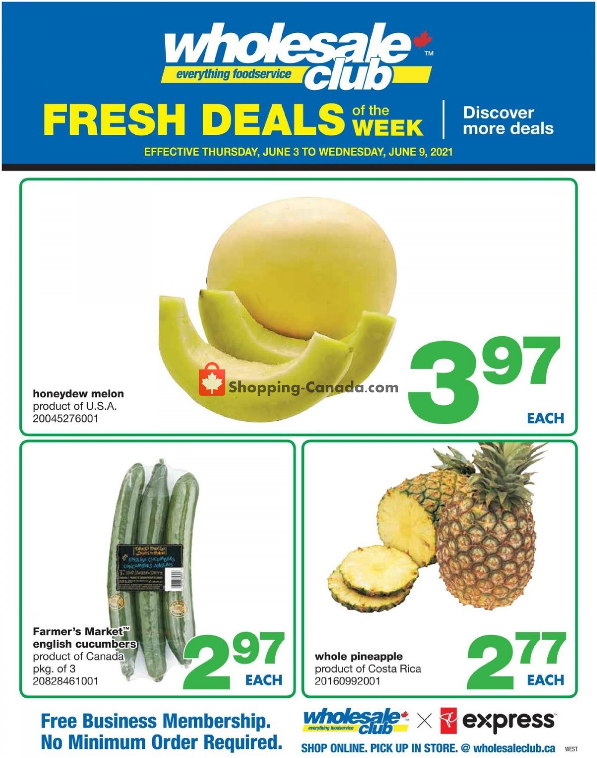 Wholesale Club flyer from Thursday June 3, 2021 to Wednesday June 9, 2021 - page 1