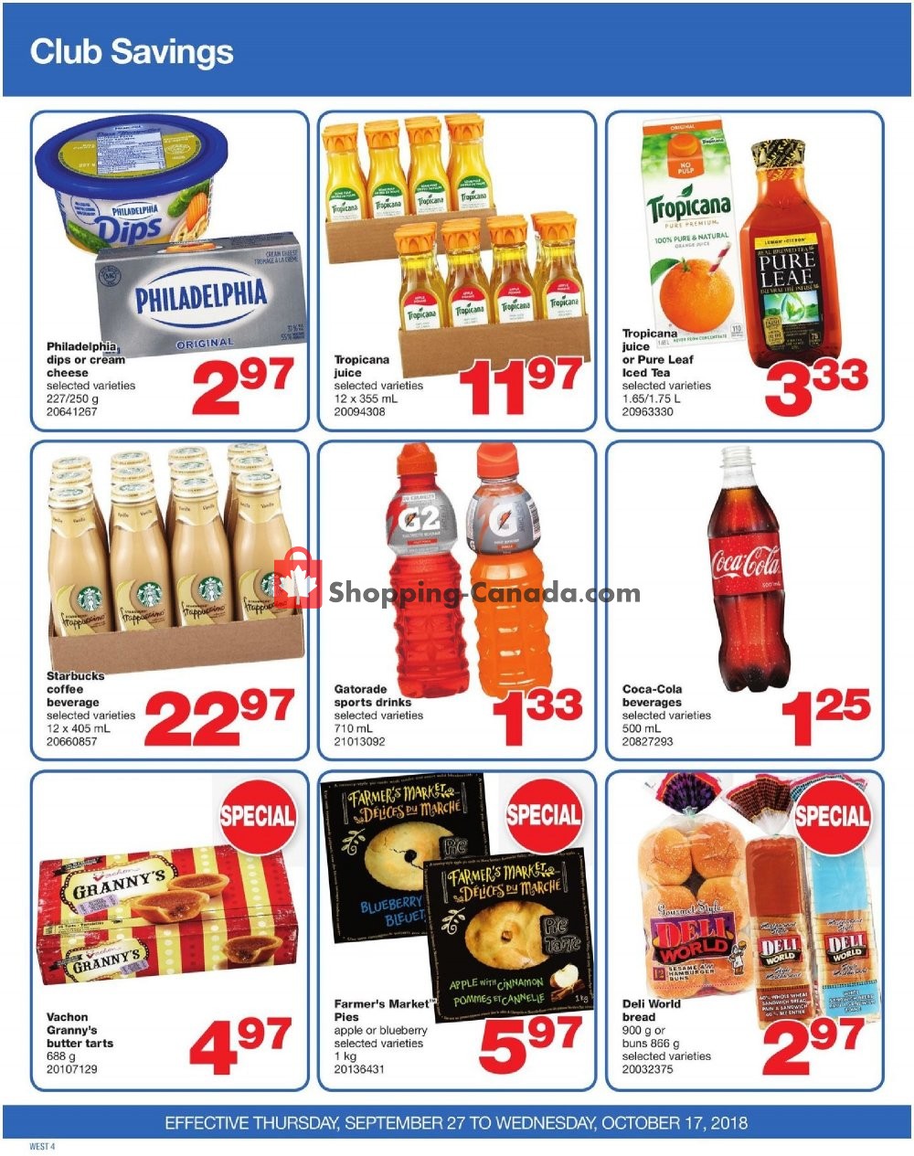 Wholesale Club flyer from Thursday September 27, 2018 to Wednesday October 17, 2018 - page 4