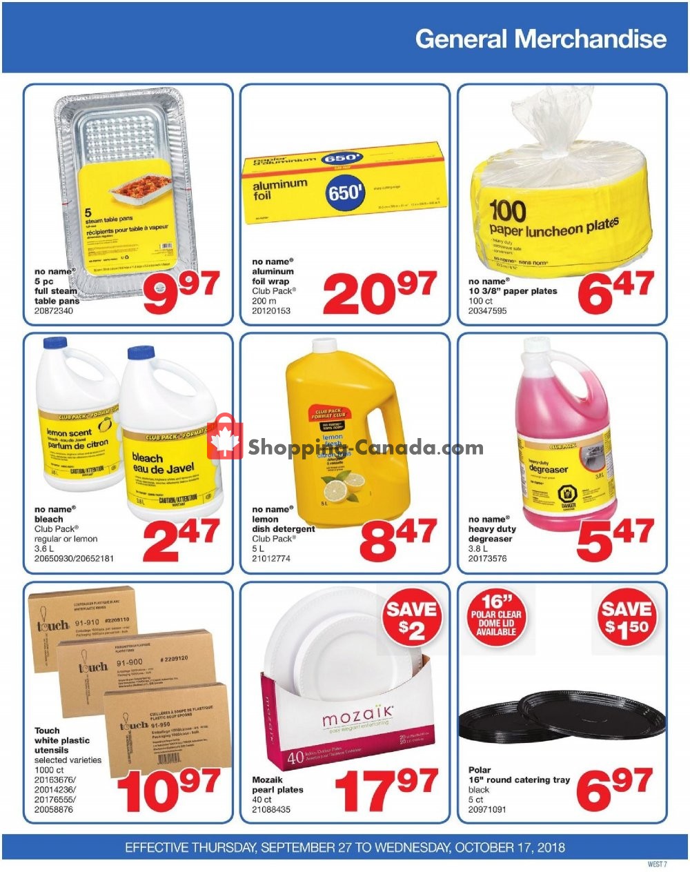 Wholesale Club flyer from Thursday September 27, 2018 to Wednesday October 17, 2018 - page 7