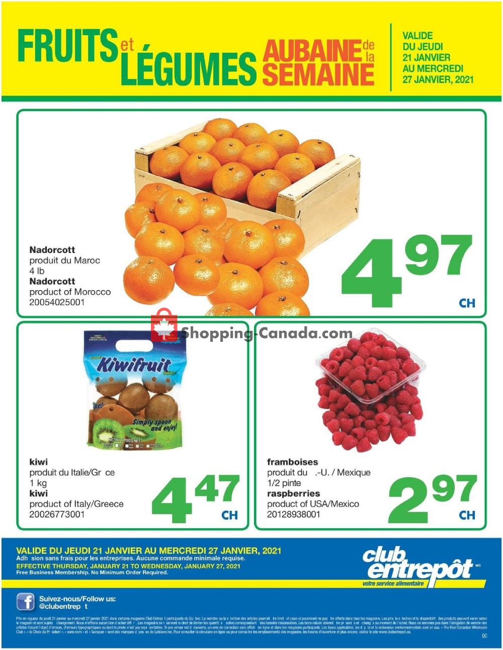 Wholesale Club flyer from Thursday January 21, 2021 to Wednesday January 27, 2021 - page 1
