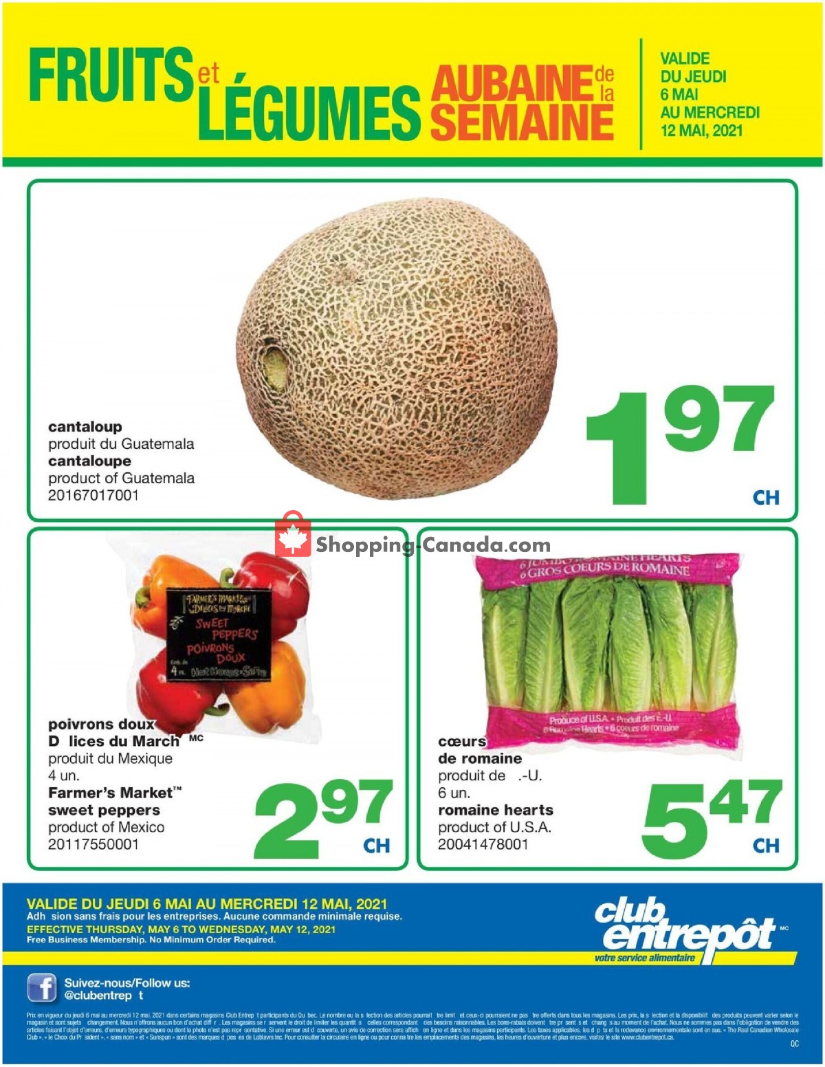 Wholesale Club flyer from Thursday May 6, 2021 to Wednesday May 12, 2021 - page 1