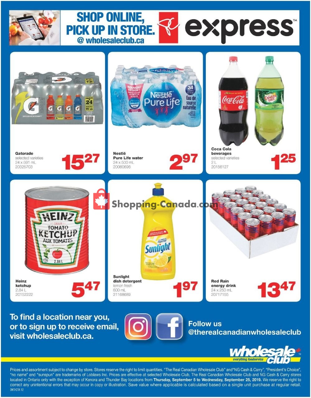 Wholesale Club flyer from Thursday September 5, 2019 to Wednesday September 25, 2019 - page 12