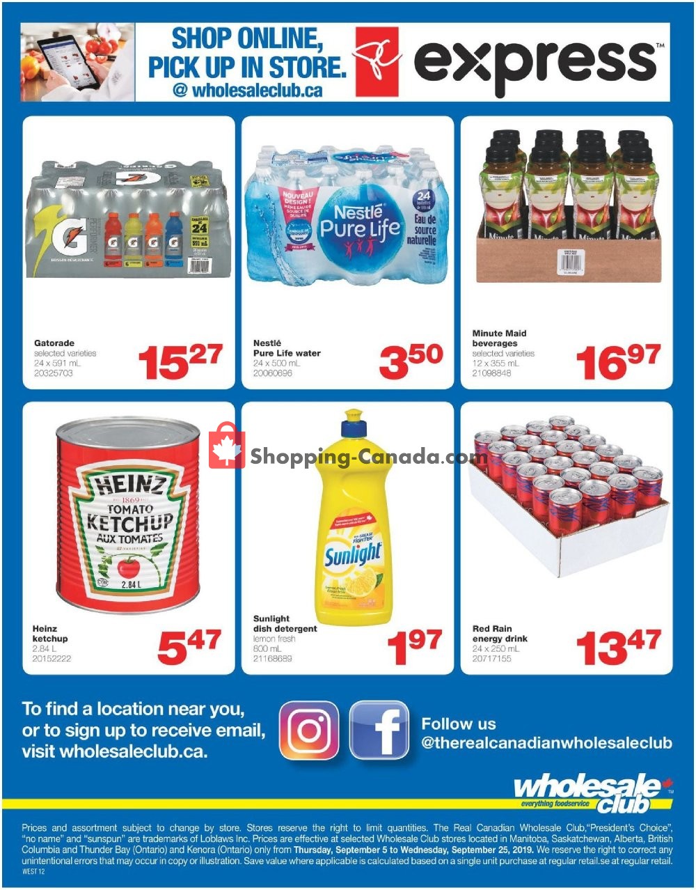 Wholesale Club flyer from Thursday September 5, 2019 to Wednesday September 25, 2019 - page 12