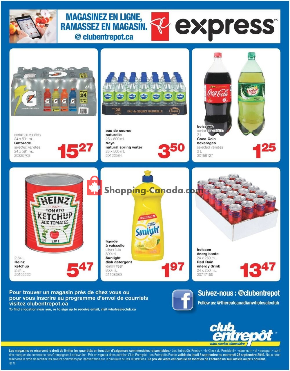 Wholesale Club flyer from Thursday September 5, 2019 to Wednesday September 25, 2019 - page 12