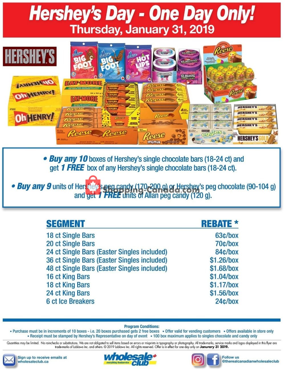 Wholesale Club flyer from Thursday January 31, 2019 to Thursday January 31, 2019 - page 1