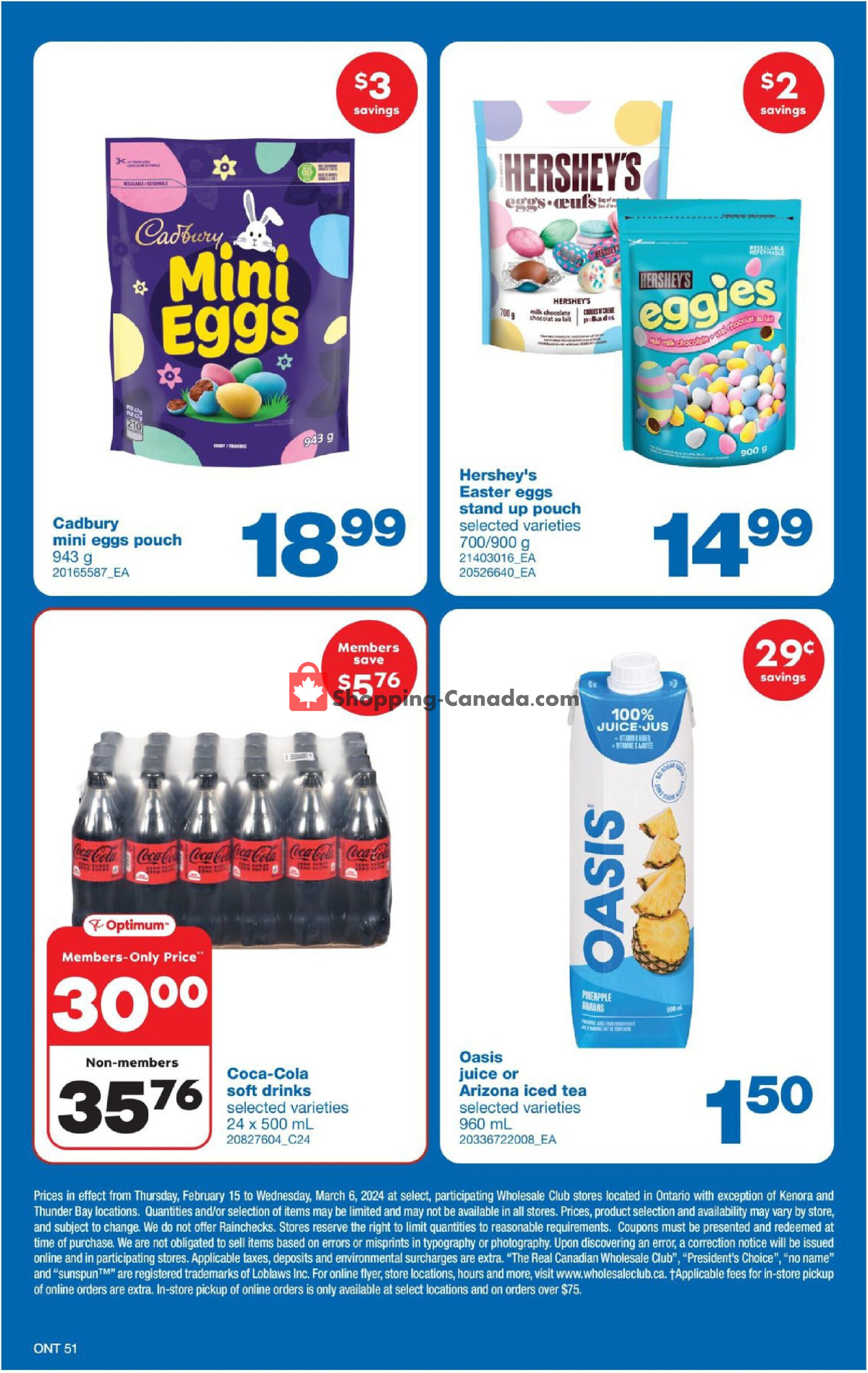 Wholesale Club flyer from Thursday February 15, 2024 to Wednesday March 6, 2024 - page 51