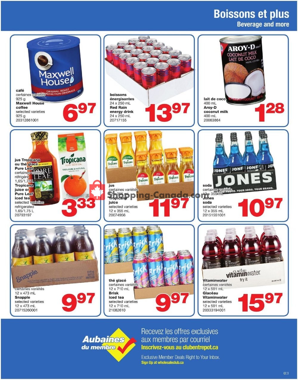 Wholesale Club flyer from Thursday January 3, 2019 to Wednesday January 16, 2019 - page 3
