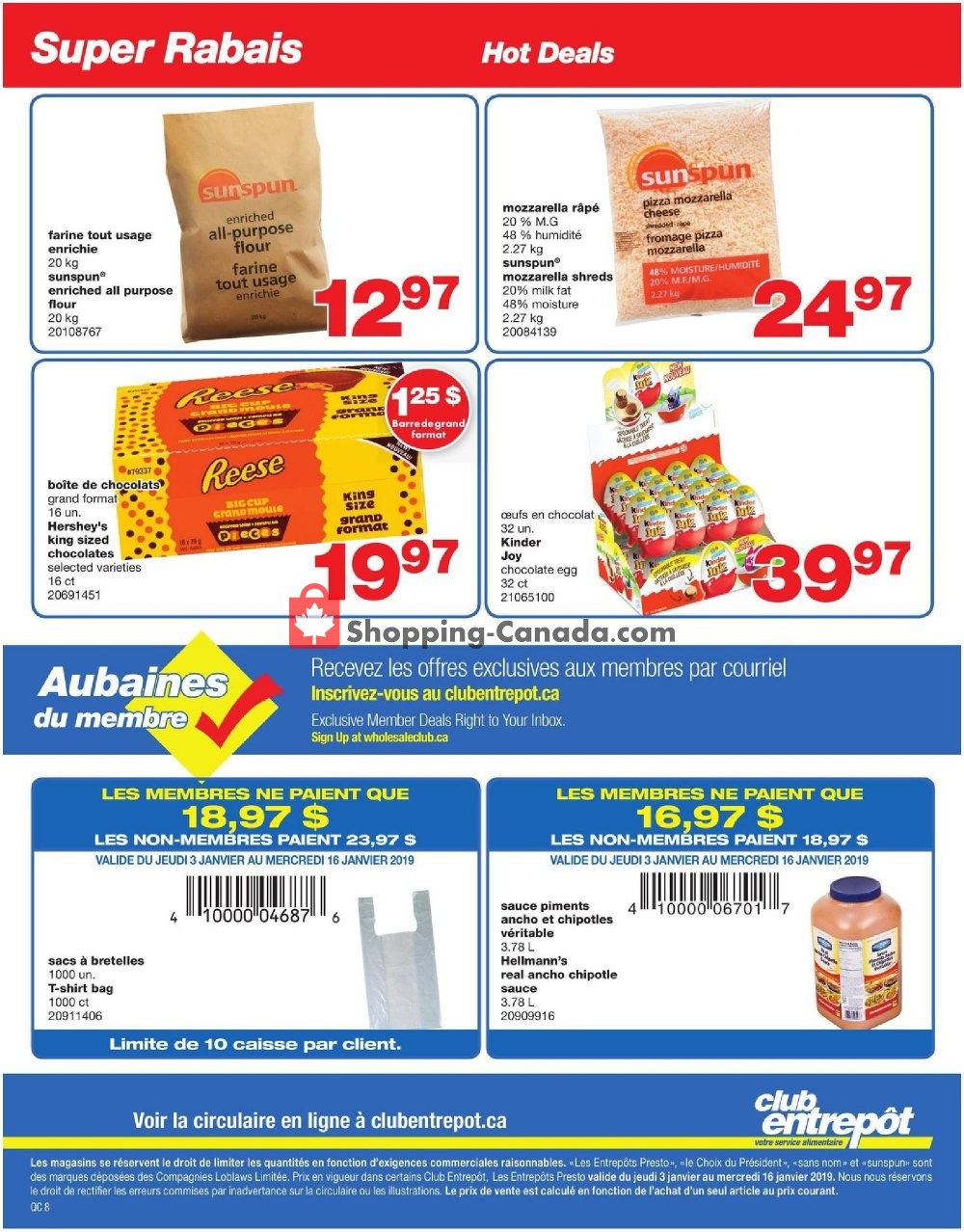 Wholesale Club flyer from Thursday January 3, 2019 to Wednesday January 16, 2019 - page 8