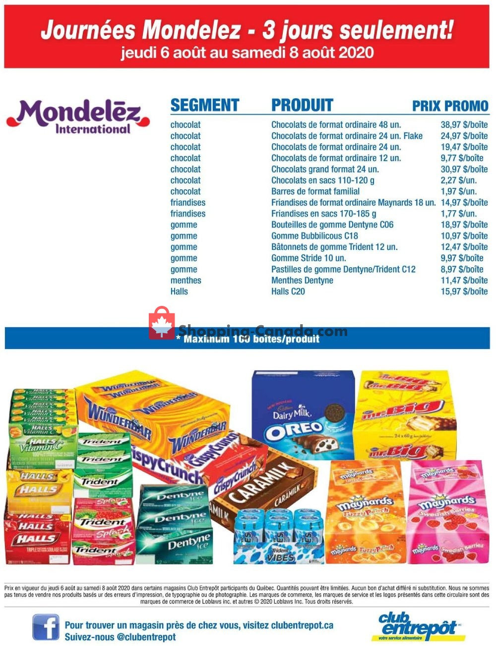 Wholesale Club flyer from Thursday August 6, 2020 to Saturday August 8, 2020 - page 1