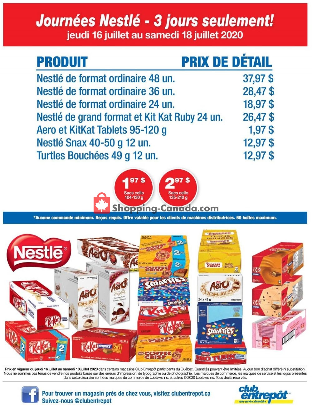 Wholesale Club flyer from Thursday July 16, 2020 to Saturday July 18, 2020 - page 1
