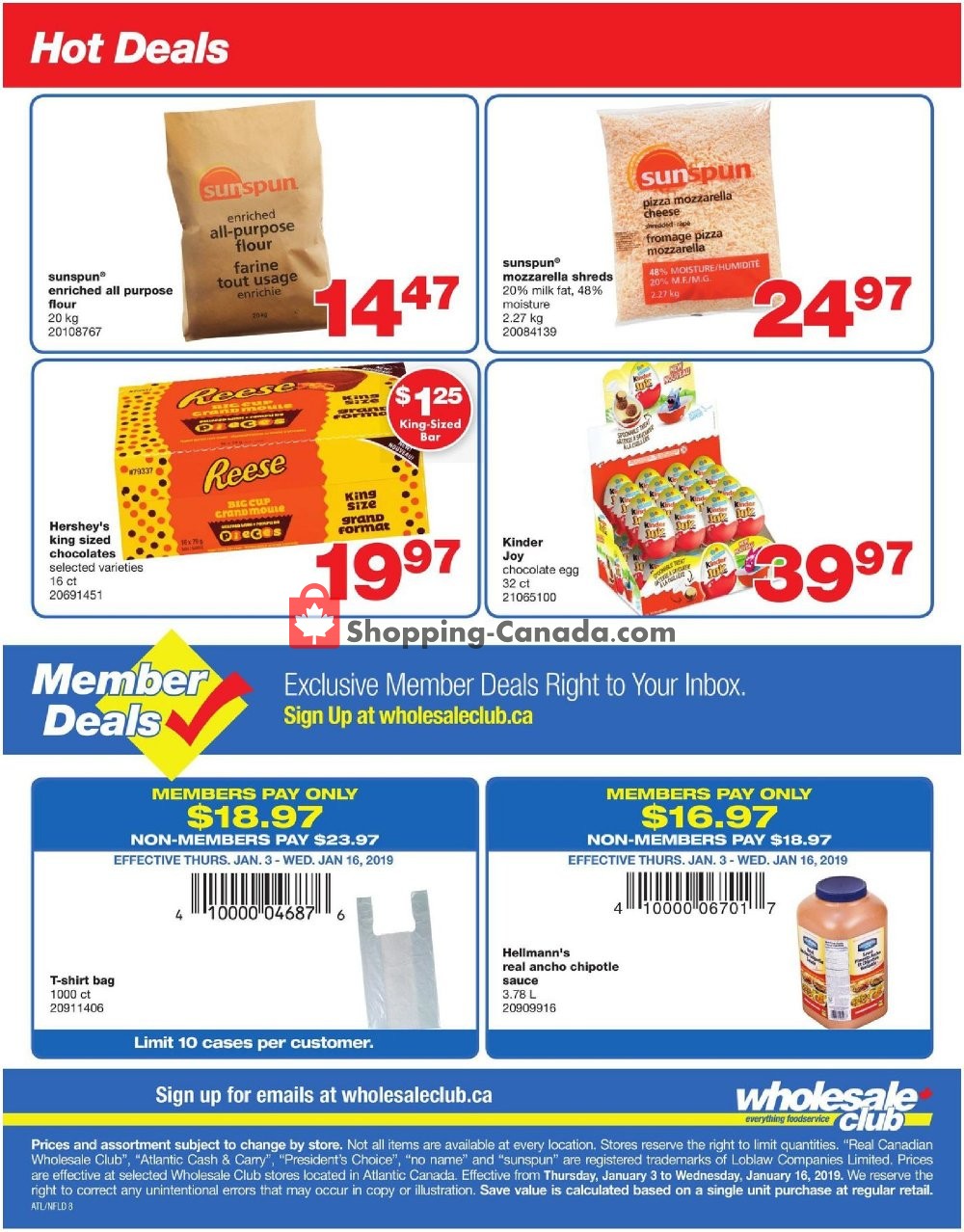 Wholesale Club flyer from Thursday January 3, 2019 to Wednesday January 16, 2019 - page 8