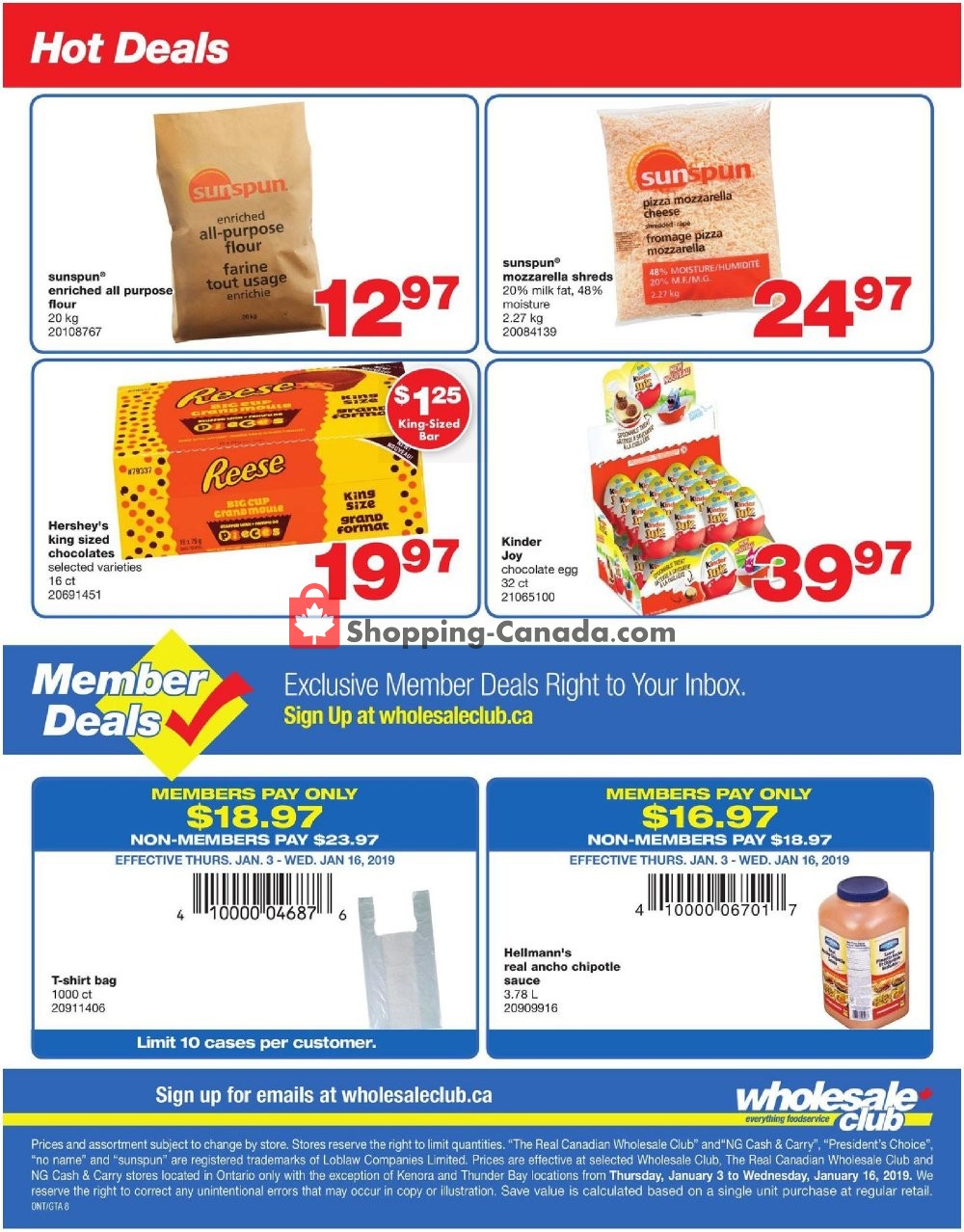 Wholesale Club flyer from Thursday January 3, 2019 to Wednesday January 16, 2019 - page 8