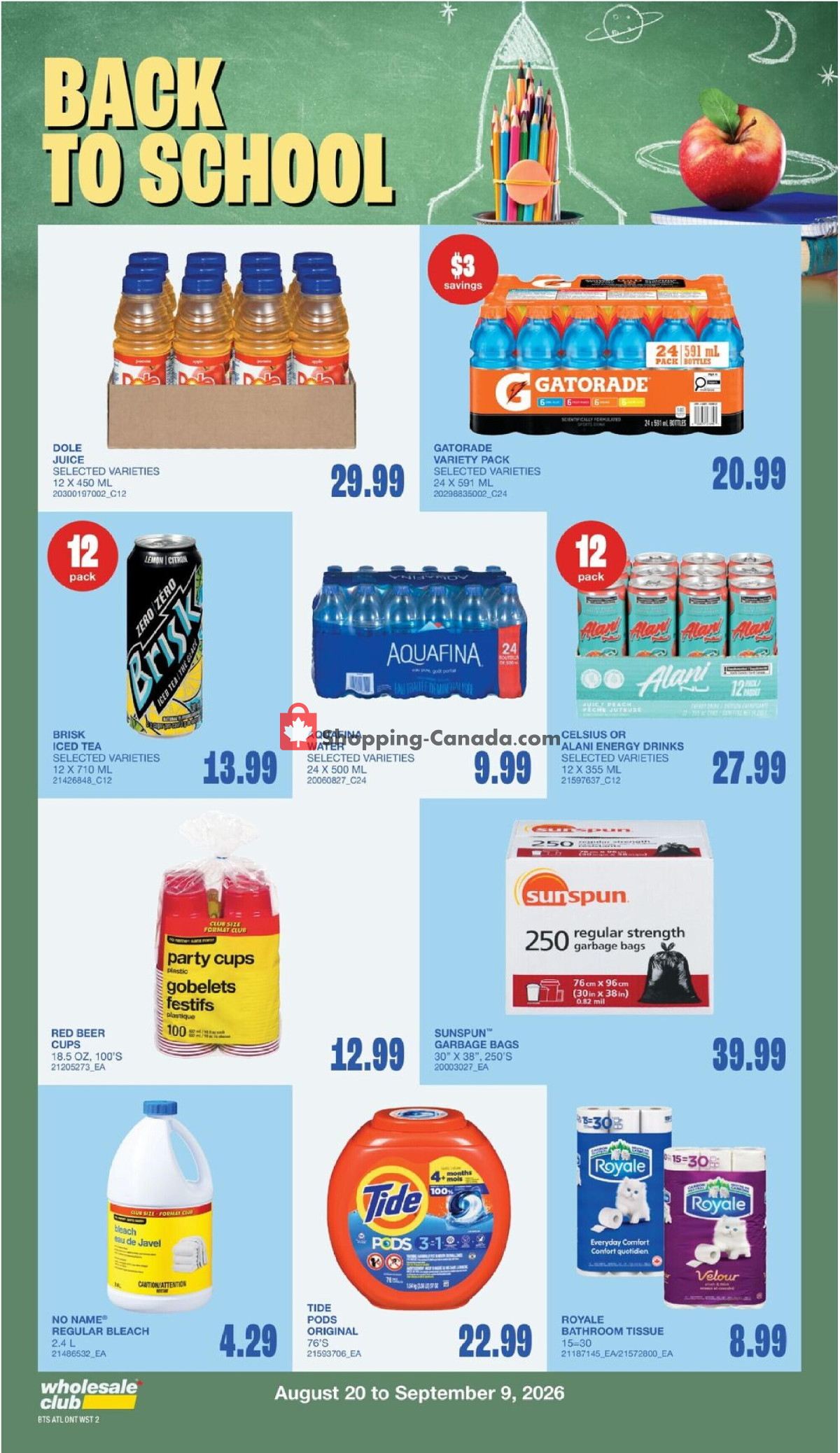 Wholesale Club flyer from Thursday August 20, 2026 to Wednesday September 16, 2026 - page 15