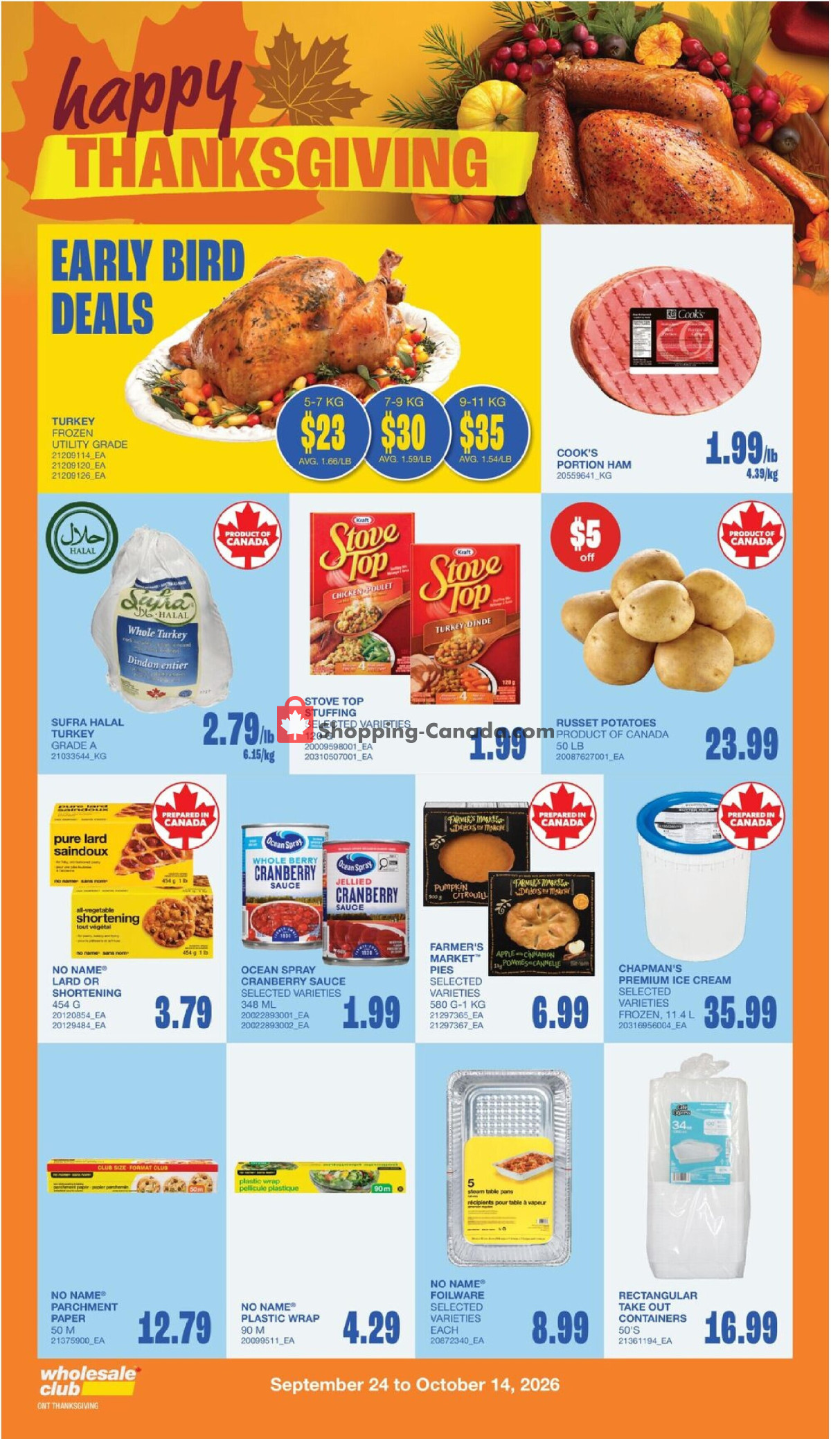 Wholesale Club flyer from Thursday October 1, 2026 to Wednesday October 21, 2026 - page 10