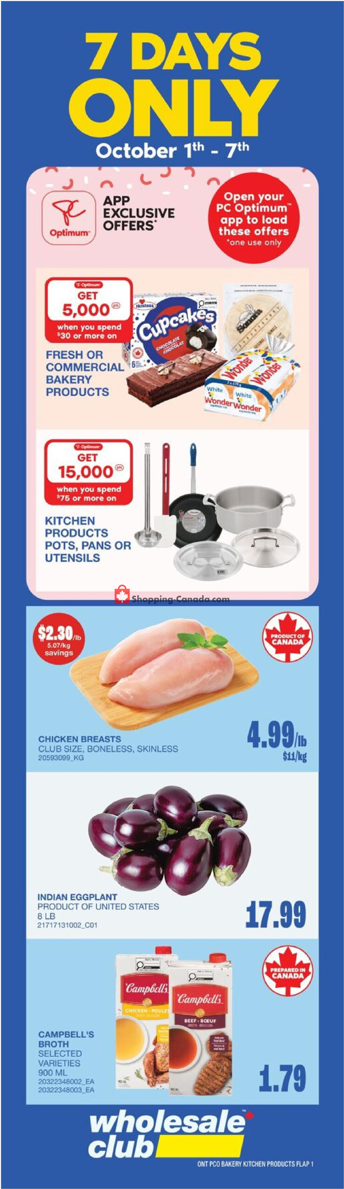 Wholesale Club flyer from Thursday October 1, 2026 to Wednesday October 21, 2026 - page 3