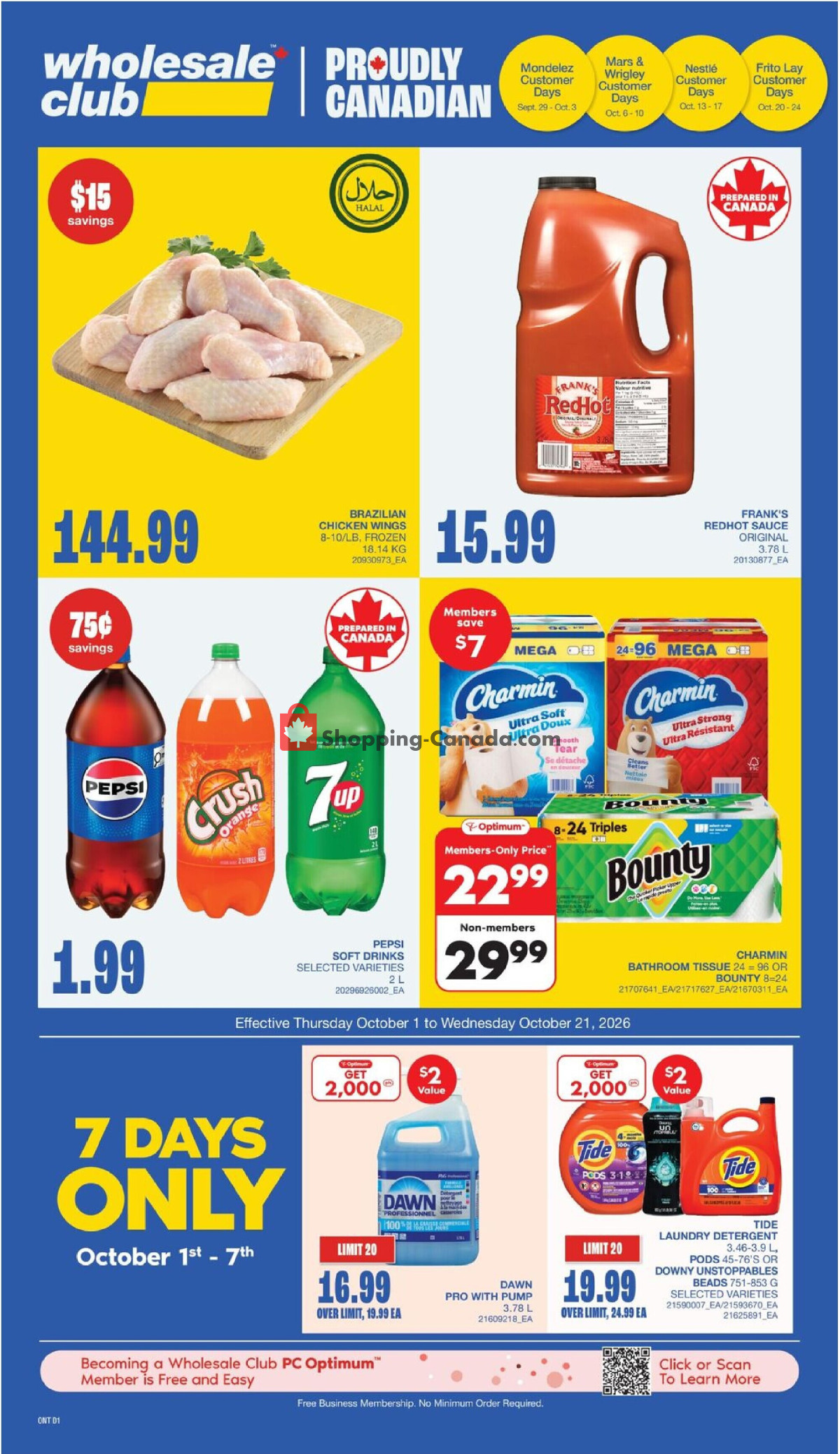 Wholesale Club flyer from Thursday October 1, 2026 to Wednesday October 21, 2026 - page 4