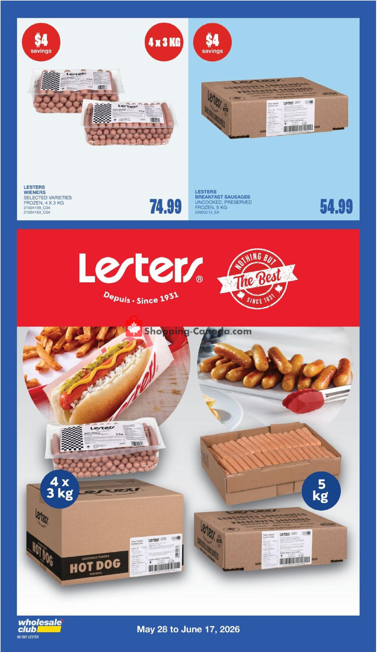 Wholesale Club flyer from Thursday May 14, 2026 to Wednesday June 3, 2026 - page 26