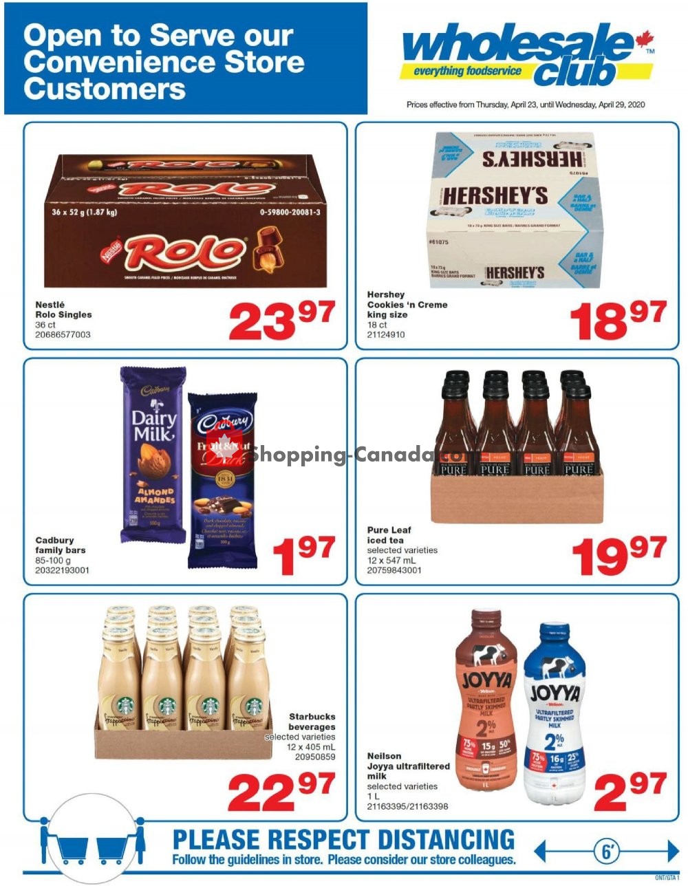 Wholesale Club flyer from Thursday April 23, 2020 to Wednesday April 29, 2020 - page 1