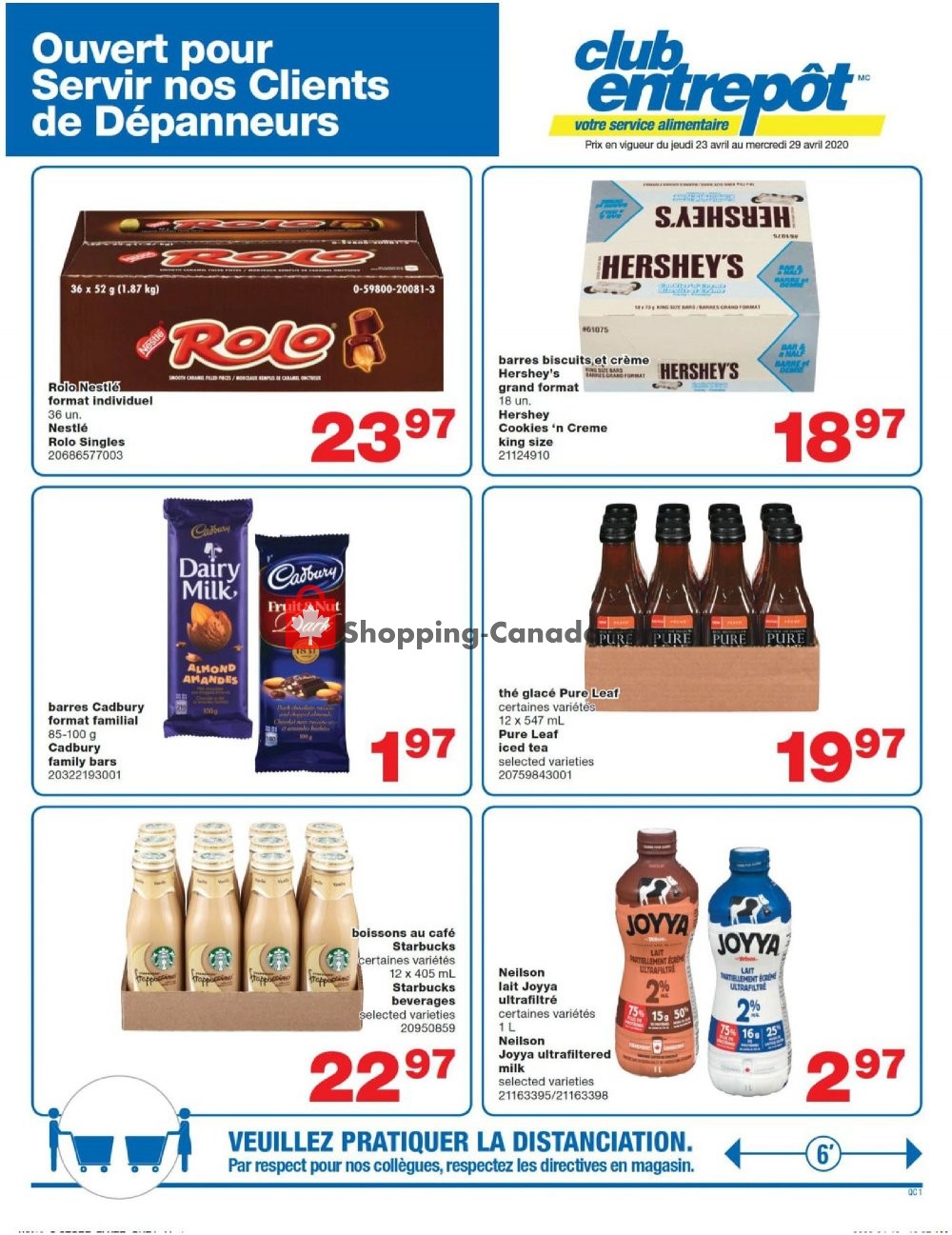 Wholesale Club flyer from Thursday April 23, 2020 to Wednesday April 29, 2020 - page 1