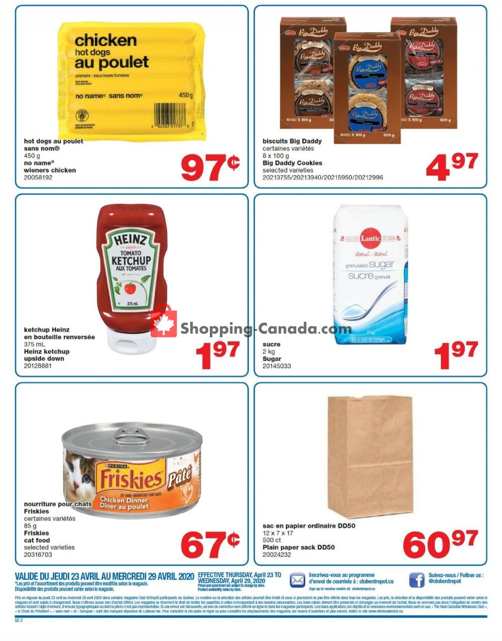 Wholesale Club flyer from Thursday April 23, 2020 to Wednesday April 29, 2020 - page 2
