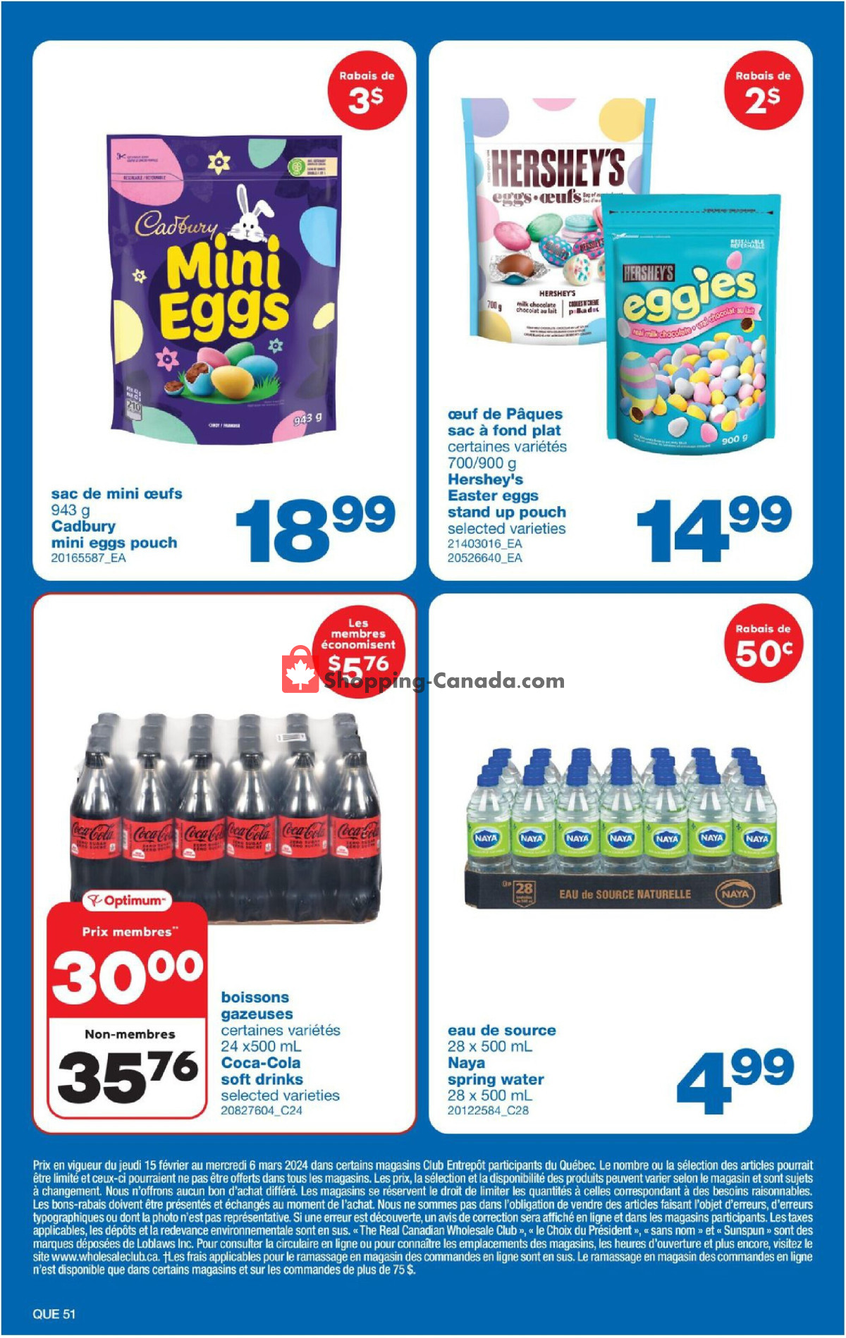 Wholesale Club flyer from Thursday February 15, 2024 to Wednesday March 6, 2024 - page 51